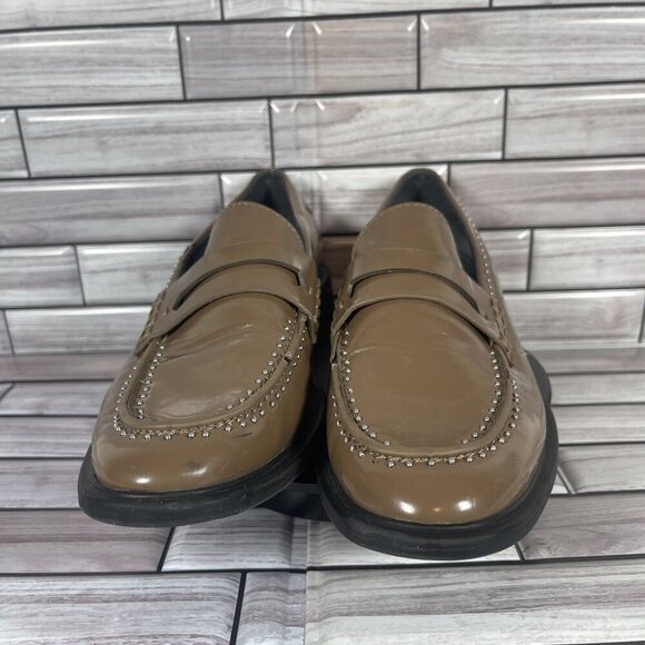 SARTO Women's Brown Patent Slip-On Loafers Women's Shoe Size‎ 8 - Picture 2 of 16